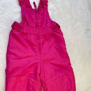 Cat & Jack pink snow bib size 18 months